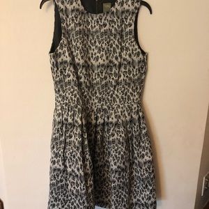 Taylor gray leopard party dress.